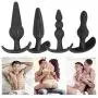 4 Pcs Silicone Plug Trainer Kit Silicone Relax Toy Amal Plug Buttpluģ for Women,Anales Trainer Pleasure Toy Silicone Waterproof Black 4 Pcs Silicone Plug Trainer Kit Silicone Relax Toy Amal Plug Buttpluģ for Women,Anales Trainer Pleasure Toy Silicone Waterproof Black
