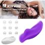 Invisible Wireless Remote Underwear 9 Frequency Silicone Vibrantor Waterproof USB Rechargeable Adullt Toys for Women Couples(Purple)