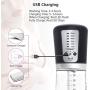Penis Pump Rechargeable Automatic Penis Vacuum Pump Electronic Male Enhancement Training Device Clear Cylinder with 4 Penis Rings