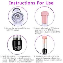 UXBKD Modes Víbratór Air Pressure Device Enhancer Effective PênīsPump USB Charging 6 Frequency Air Vacuum Pump Pênīsgrowth Private
