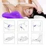 JunRP Wireless Remote Control Rechargeable Mini Finger Massager with Strong Patterns Handsfree USB Waterproof Massager Wand -A02