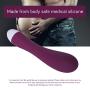 Vibrator for Women,USB Rechargeable Vibrating Massagers - Medical Grade Silicone Viberate - Waterproof - 8+3 Powerful Speeds & Vibrations Modes(Ships from US Warehouse)
