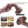 HUOLA Realistic 9 Inch Silicone Soft Ďîldɔ Waterproof Skin Body Massager Tool with Suction Cup for Women Men