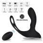 Bantie Anal Vibrator Cock Ring with Heating Function, 10 Powerful Modes Remote Control Vibrator Prostate Massager for Men, G-Spot Vibrators Sex Toys for Women
