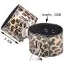 kanersty 10Pcs Faux Leather Leopard Police Handcuffs Bondage Kit Bundled Binding Sex Set