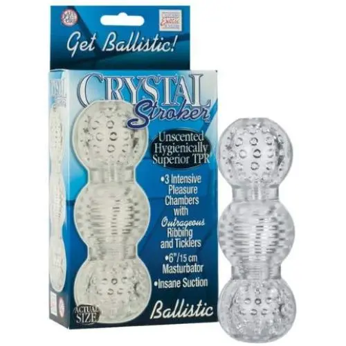 California Exotics Crystal Stroker Masturbator, Ballistic California Exotics Crystal Stroker Masturbator, Ballistic