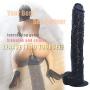 MXJYB 16.93 Inch Huge Long Handsfree Female Personal Massager Lifelike Big Monster Massage Wand Adult Fun Sexea Supplies MXJYB (Color : Black)