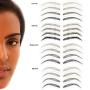 Godefroy MyBrows Long Lasting Eyebrow Transfers, Medium Arch, Dark Brown, 12-Pairs of Brows