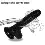 USRVR 7 inch Muscle Relaxation Ďîldɔ Prime Shipping Personal Body Massager Strong Suction Cup Relax Waterproof Toy (Black)