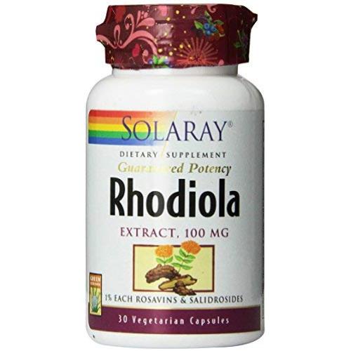 Solaray Rhodiola Extract, 100 mg, 30 Count