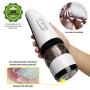 OPcFKV Male Masturbation with Strong Suction Hands-Free Base, 5 Rotating Frequencies + 10-Band Frequency Conversion Automatic Penis Training Masturbation Sex Toys
