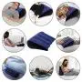 Ladovin Inflatable Triangle Support Pillow, Portable Magic Cushion Body Pillow for Sleeping, Positioning for Deeper Position Support Pillow, PVC Flocking Travel Pillow