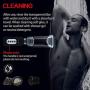 Lfcmf Electric Automatic Pê-ni? Pump Vacuum Pump for Man Toys for Men - 5 Vibration Modes, 4 Sucking Modes, 3 Voice Functions