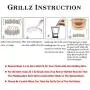 TOPGRILLZ 18K Plated Gold Grills Teeth Grillz for Men Women Iced Out Hip Hop Poker Diamond Top & Bottom Face Grills for Teeth Rapper Costume Cosplay