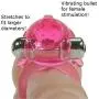 Vibrating Cock Ring Penis Erection Aid for Stronger Orgasms with Vibrator for Clitoral Stimulation Sex Toy