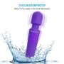 Aroprank Cordless Magic Wand Massager Vibrator, Handheld Wireless Waterproof Massage Stick for Relaxation and Muscle Recovery, Multi-Speed Patterns USB Rechargeable Electric Vibrating Silicone Wand