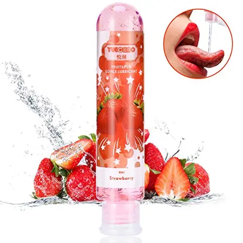 Flavored Personal Lubricant,Water Based Lube for Oral Sex,Natural Edible Lubricant for Women,Sensual Massage for Couples,80ml/2.78 Ounce Sex Lube for Men(Strawberry) Flavored Personal Lubricant,Water Based Lube for Oral Sex,Natural Edible Lubricant for Women,Sensual Massage for Couples,80ml/2.78 Ounce Sex Lube for Men(Strawberry)