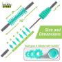 Nicole Miller Muscle Roller, 16.5" Body Massage Back Leg Muscle Roller Stick for Relief Muscle Soreness (Teal)