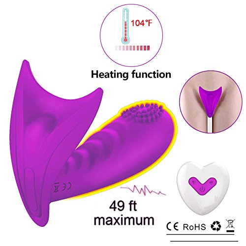 Wearable Heating Remote Control G Spot Egg Vibrator,Clitoral Clit Dildo Silicone Vibrators for Women,Rechargeable Waterproof Clitoral G Spotter Stimulator,Adult Sex Toys for Women and Couples