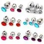 BUBUCAST 3 Pcs Crystal Glass Amal Plug Round Shaped with Jewelry for Men Women BUBUCAST 3 Pcs Crystal Glass Amal Plug Round Shaped with Jewelry for Men Women