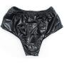 YiFeng Men Women Leather Masturbation Underwear w/Vibrating Dildo Penis Anal Butt Plug Fetish