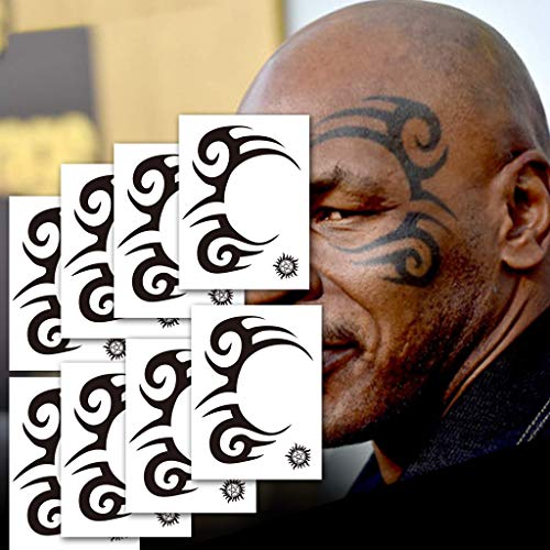 Leoars Face Temporary Tattoos, Face Neck Hands Arm Tattoos Sticker, Fake Tattoos for Halloween Costume Accessories and Outfit, 8-Sheet Leoars Face Temporary Tattoos, Face Neck Hands Arm Tattoos Sticker, Fake Tattoos for Halloween Costume Accessories and Outfit, 8-Sheet