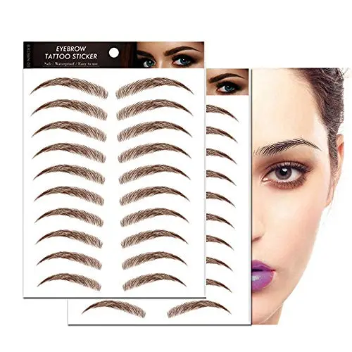 Aaiffey 4D Hair-like Authentic Eyebrows,Brown Imitation Tattoo Eyebrow Stickers Ecological Lazy Natural Brow Waterproof Makeup Tool 22 Pcs Aaiffey 4D Hair-like Authentic Eyebrows,Brown Imitation Tattoo Eyebrow Stickers Ecological Lazy Natural Brow Waterproof Makeup Tool 22 Pcs
