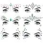 SHINEYES 6 Pcs Music Festival Face Jewels, Rhinestone Rave Face Gems Glitter,Crystal Birthday Party Festival Face Sticker, Eyes Face Body Temporary Tattoos for Festival Party SHINEYES 6 Pcs Music Festival Face Jewels, Rhinestone Rave Face Gems Glitter,Crystal Birthday Party Festival Face Sticker, Eyes Face Body Temporary Tattoos for Festival Party