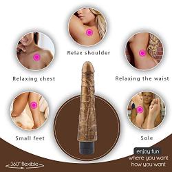 LQTY 9 Inch Electric Magic Soft Wand Realistic Soft-Ďîldɔ Women Waterproof Massage Tools