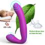 A-dult Female Vibrating Strapless Strap-On Double Penetration for Game (Purple)