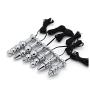 Entry Level Pulse Butt Plug Electric Shock Stainless Steel Metal Plated Anal Plug Sex Toys (F)