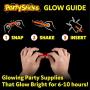 PartySticks Glow Critters 30pk Glow in The Dark Bug Toys and Glow Sticks - 3 Inch Fake Bugs Party Favors, Halloween Glow in The Dark Party Decorations - 10 Light Up Fake Toy Bugs, 20 Mini Glow Sticks