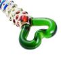NewMaxer Heart-Shaped Designed Glass Dildo for Women Crystal Female Masturbator Glass Vaginal Plug Anal Anus Plug