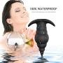 qqooo New Pennis Sucking Vǐbrátors Body Stimulator,Silicone G SPOtter Massage Buttee Amal Plug for Women Men - Black