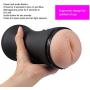 Male Sex Toys, iMiMi  Masturbator Vibrating Cup  with Sexy Moans, Pussy Cup Masturbation Adult Stroker Toys, Fully Automatic with 3D Realistic Vagina and USB Rechargeable for Men (Black)