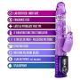 8 Vibrating Functions Rotating Pleasure Pearls - Clitoral G Spot Stimulation - Gyrating Rabbit Vibrator - Sex Toy for Women - Sex Toy for Couples (Purple)