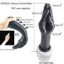 Wushuangyu 11.81 INCH Huge Long Handsfree Female Personal Massager Lifelike Big Monster Massage Wand, Vibrant Toy (Color : Black)