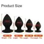 Silica Gel Fetish Plug Anal Butt Personal Massager,4 Size Black (S) Silica Gel Fetish Plug Anal Butt Personal Massager,4 Size Black (S)