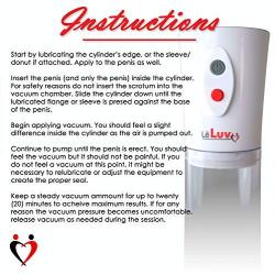 LeLuv Eros Black USB-Powered Electric Penis Pump Smoke Grey Cylinder Bundle with 3 Sizes of Sleeves and 4 Sizes of Constriction Rings