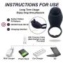 Vibrating Penis Ring Rechargeable Silicone Cock Ring Stimulator for Male Longer Lasting Erections Sex Toys