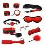 BDSM 12 Piece Bondage Kit | Sex Toys Include Whip, Ball Gag, Handcuffs, Collar, Blindfold, Nipple Clamps