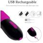 G-Spot Vibrator Dildo Vibrator, Proxoxo Realistic Flexible Stretch Penis Vibrator, Vaginal Clit Stimulation Anal Play Sex Toys with 10 Vibration Modes, 3 Stretching-Modes Waterproof USB Rechargeable