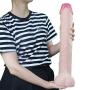 FAAK Super Thick Giant Phallus Realistic Dildo 50.5cm Novelties Sex Toy Simulation Penis Dildo Sex Toy for Women 083 (Skin Color)