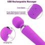 Personal Wand Massager, Bolly Cordless Electric Handheld Rechargeable Massager for Women & Men Muscle Aches and Sports Recovery
