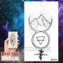 12 Pieces/Lot Creative Planets Star Temporary Tattoo Stickers Paper Men Funny Sun Men Women Tattoo Kids Custom Moon Cosmos Tatoos Supplies 10x6CM