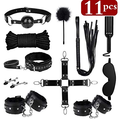 Bed Restraints for SM,Utimi 11 Pcs BDSM Leather Bondage Sets Restraint Kits for Women and Couples