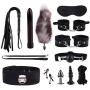 RITER Didlo Vibrantor Toys ，Amal Plugs， Handcuff Whip ，Nipple Clip ，Blindfold Breast Pump BDSM Games Adult Six Toy Kit for Couples