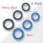 QXZGYD 6 Pcs Silicone Rings for Men Women Release Tie, Time Delay, Super Soft Premium Quality Silicone QXZGYD 6 Pcs Silicone Rings for Men Women Release Tie, Time Delay, Super Soft Premium Quality Silicone