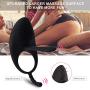 Amoris Waterproof Vibrating Cock Ring, Rechargeable Penis Ring Vibrator Sex Toy for Male, Female or Couples with 10 Modes, Ultra Quiet