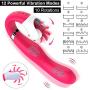 WeDol Women Wand Massager Waterproof Powerful Rabbit Vibra Stimulator for Couples, rosa